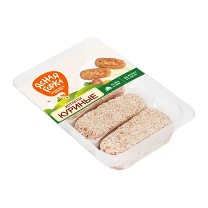 Изображение товара Куриные котлеты Ясная Горка 400г