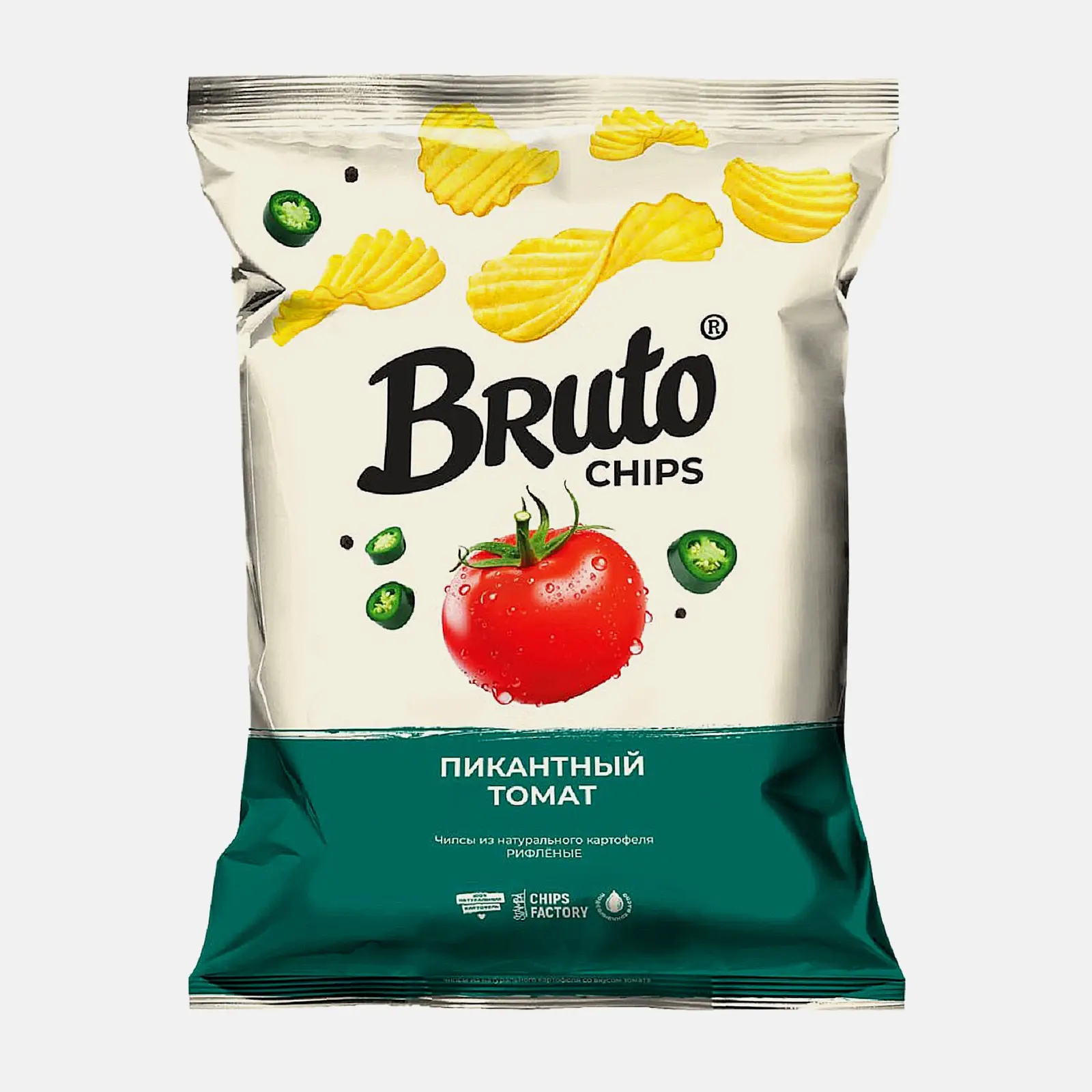 Чипсы Bruto Пиканнтный томат 120г Чипсы Bruto Пиканнтный томат 120г
