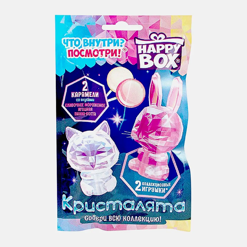 Карамель Happy Box Кристалята с игрушкой 20г
