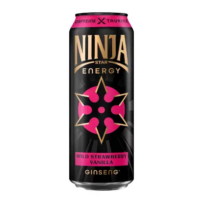 Изображение товара Энергетический напиток Ninja Star Energy Strawberry Vanilla 450мл