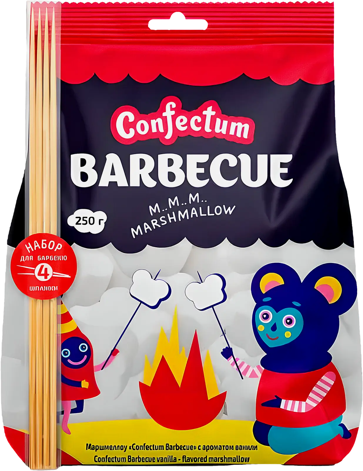 Маршмеллоу Barbecue ваниль Confectum 200г Маршмеллоу Barbecue ваниль Confectum 200г