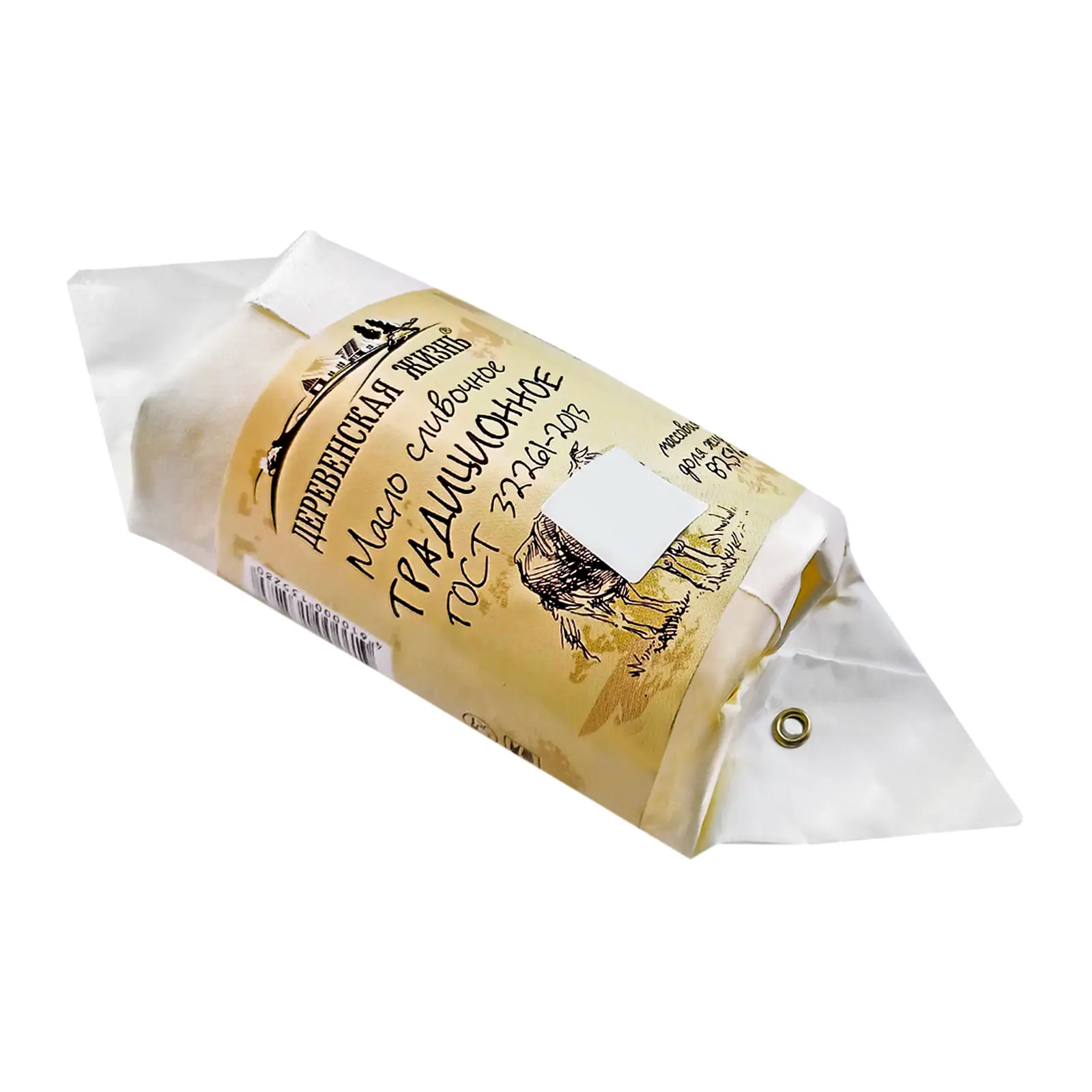 Изображение товара Масло сливочное Деревенская жизнь Традиционное 82.5% 200г