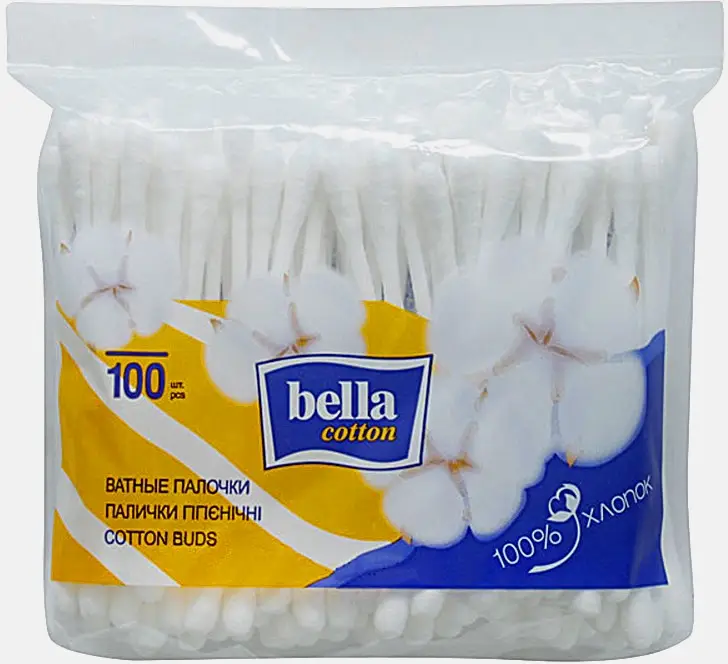 Ватные палочки Bella Cotton 100шт
