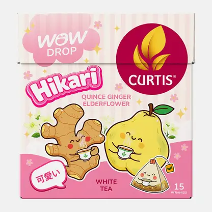 Чай белый Drop Hikari айва и имбирь Curtis WowDrop 15пир