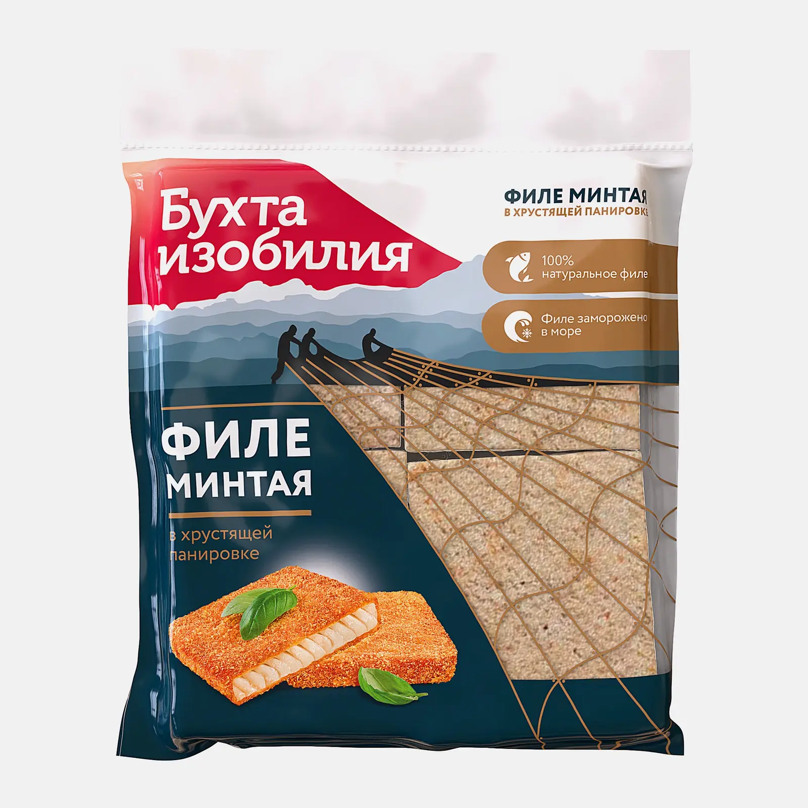 Изображение товара Филе минтая Бухта Изобилия в хрустящей панировке 270г