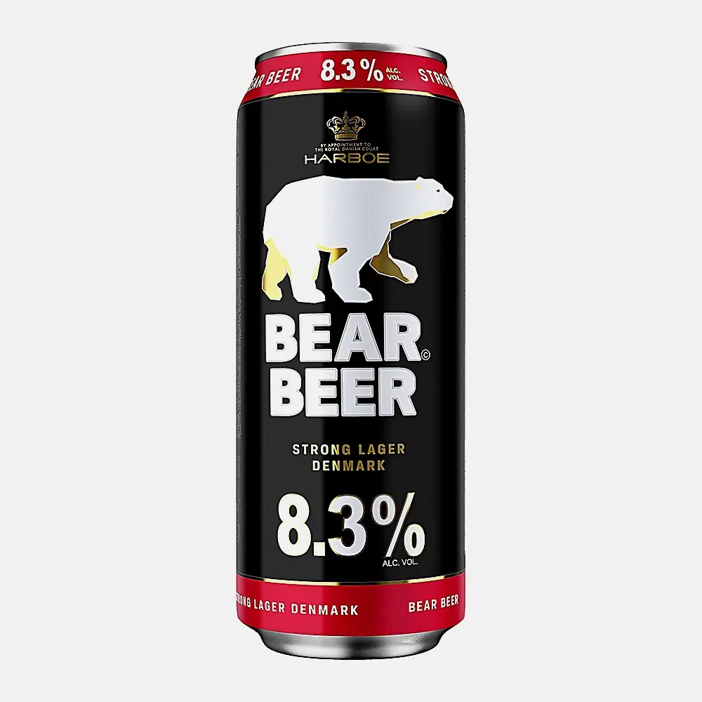 Пиво Bear Beer Strong Lager светлое фильтрованное 8.3% 450мл Пиво Bear Beer Strong Lager светлое фильтрованное 8.3% 450мл