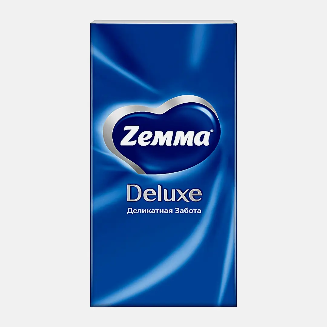 Носовые платочки 3 слоя Zemma Deluxe 10*10шт в ассортименте - фото 4 Носовые платочки 3 слоя Zemma Deluxe 10*10шт в ассортименте - фото 4