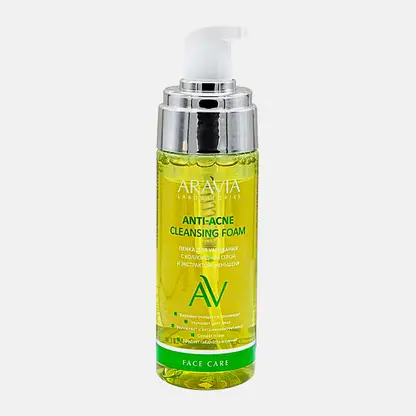 Пенка для умывания Aravia Laboratories Anti-Acne Cleansing Foam с коллоидной серой и экстрактом женьшеня 150мл