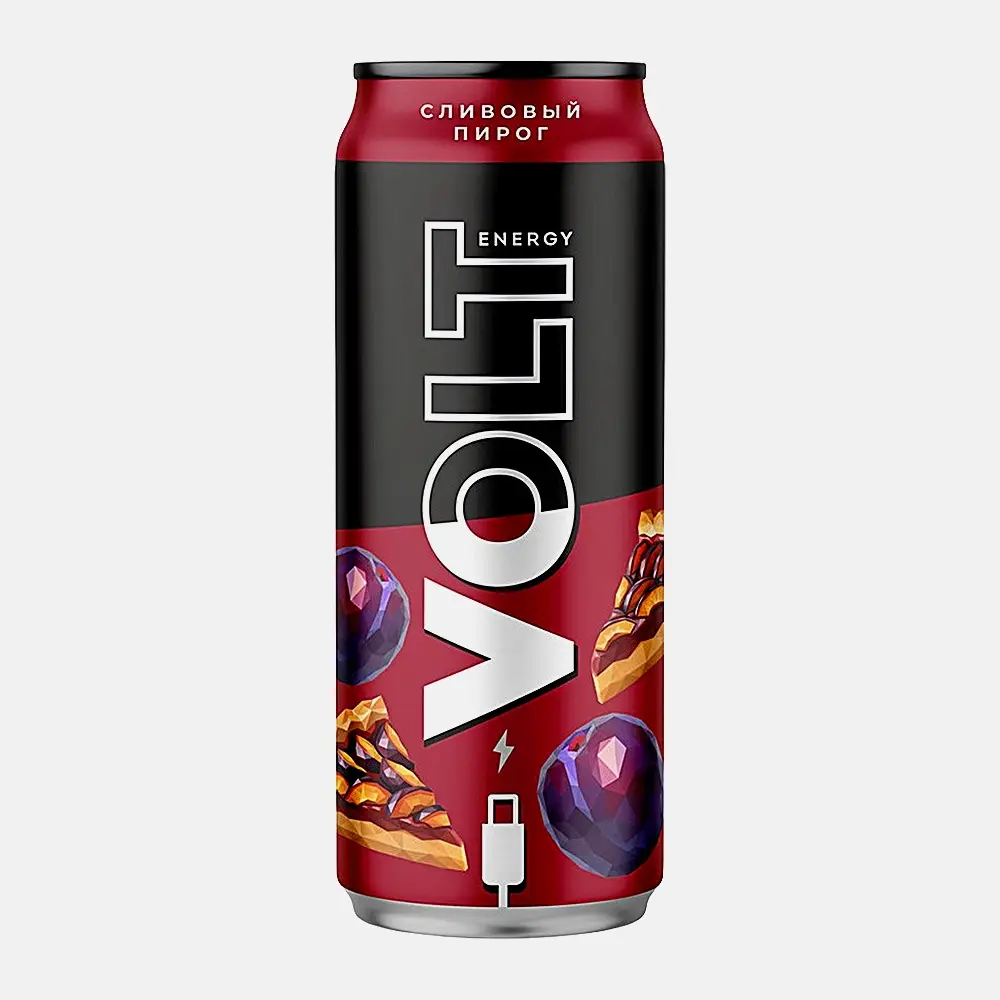 Напиток энергетический Сливовый пирог Volt Energy 450мл Напиток энергетический Сливовый пирог Volt Energy 450мл