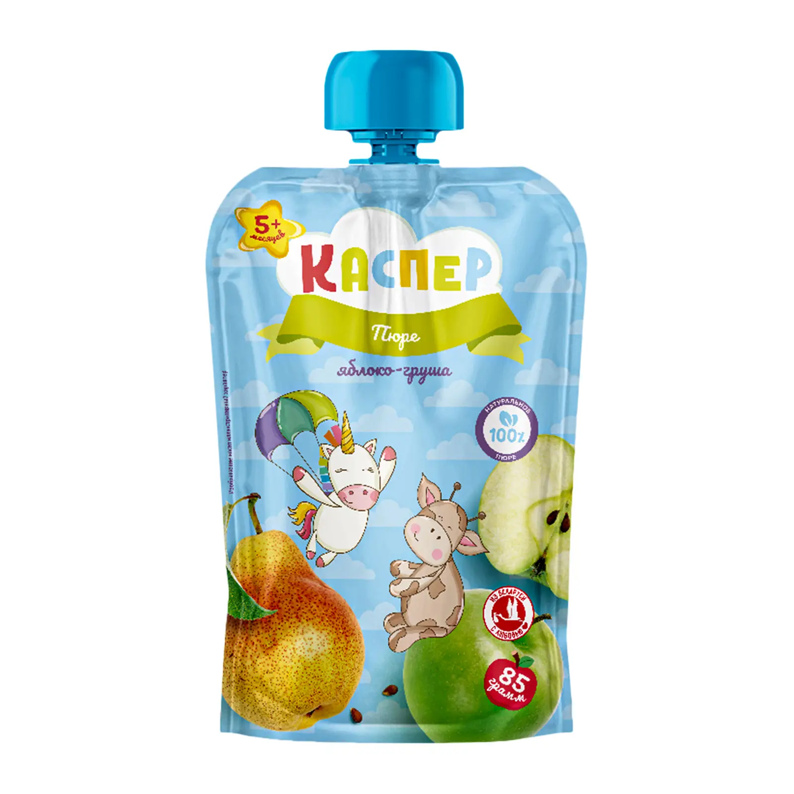 Изображение товара Пюре детское Каспер Яблоко груша с 5 месяцев 85г