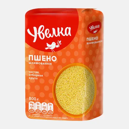 Пшено Увелка шлифованное 800г