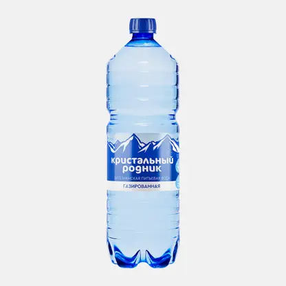 Вода Кристальный родник питьевая газированная 1.5л