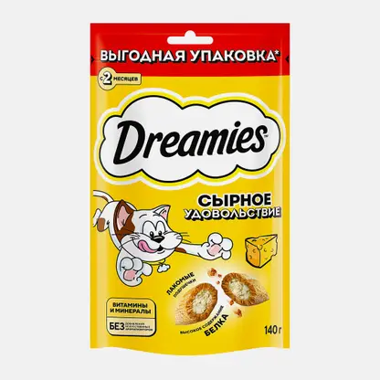 Лакомство для кошек с сыром Dreamies 140г