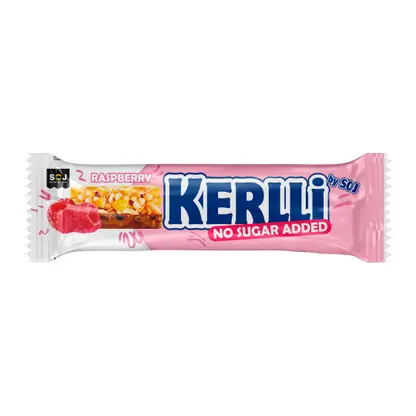 Изображение товара Злаковый батончик с малиной без сахара Soj Kerlli 45г