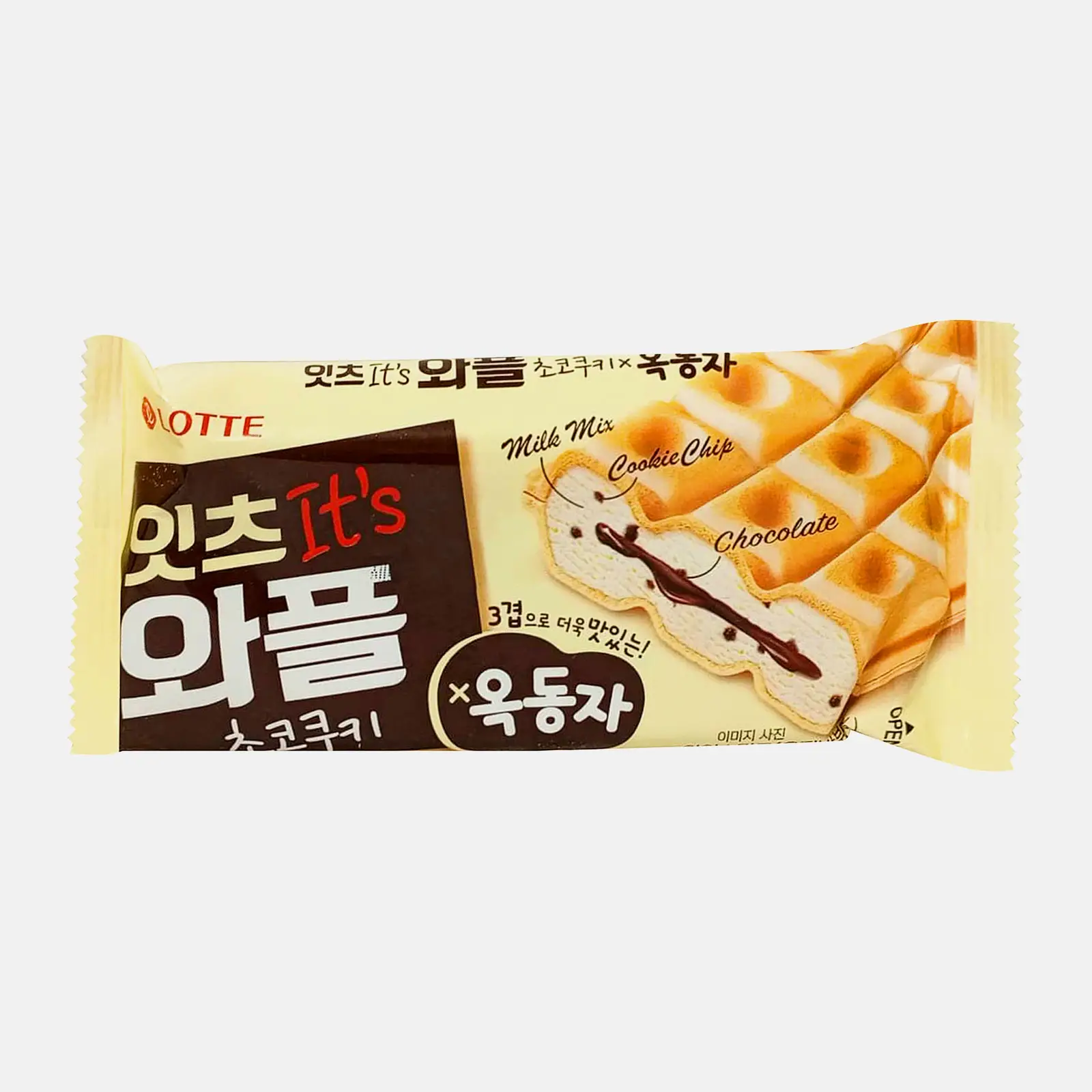 Мороженое Lotte молочное Сэндвич Ракушка 100г