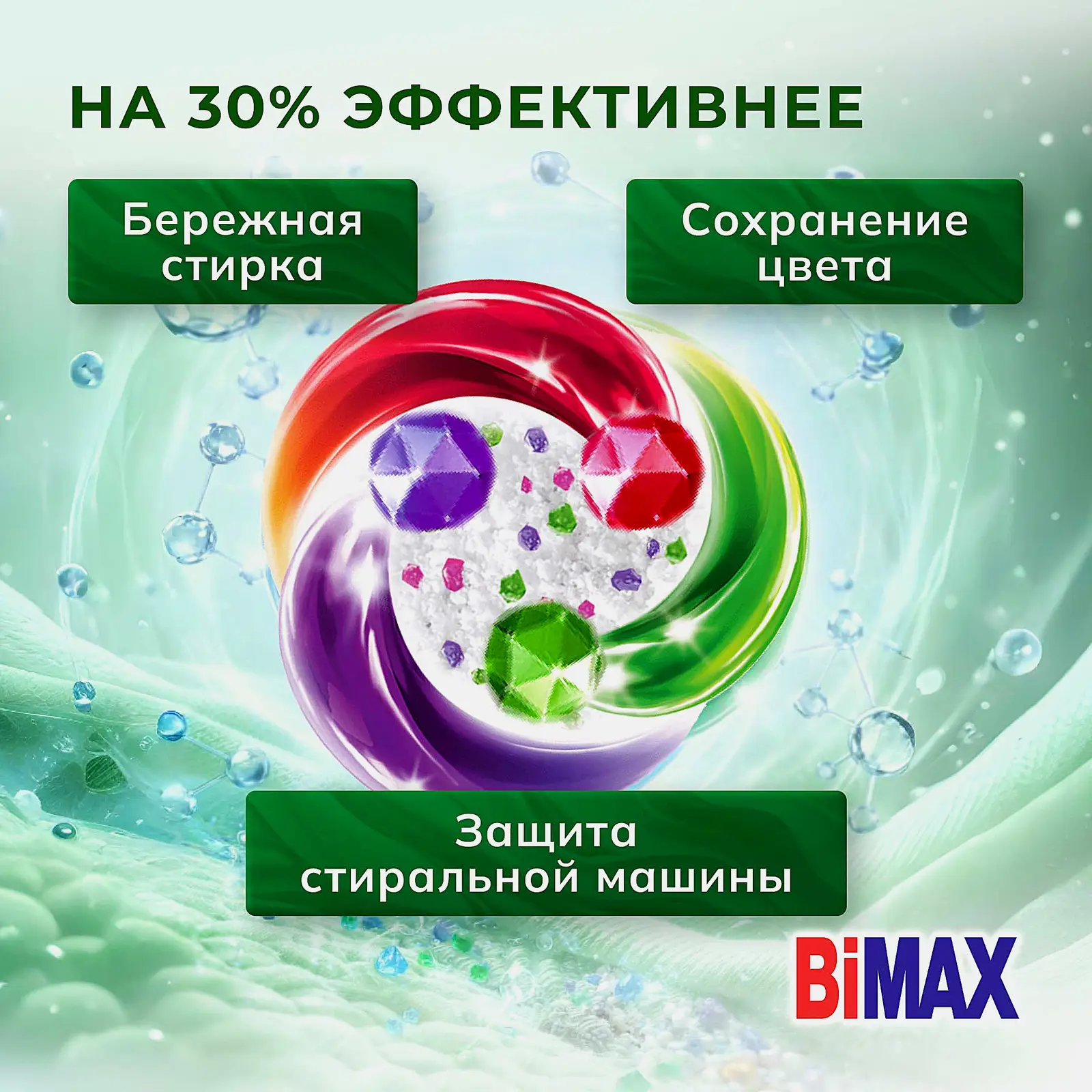 Стиральный порошок Bimax Color для цветных тканей автомат 4.5кг - фото 4