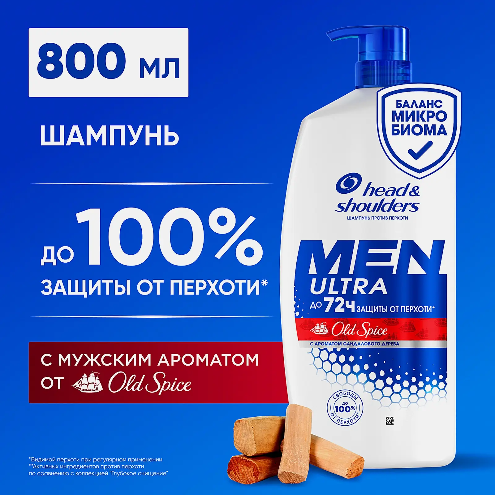 Шампунь для волос Men Ultra Old Spice Head & Shoulders 800мл - фото 6 Шампунь для волос Men Ultra Old Spice Head & Shoulders 800мл - фото 6