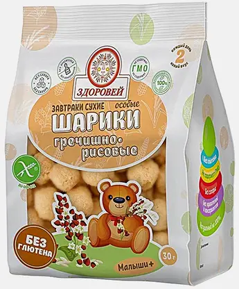 Шарики Здоровей гречишно-рисовые 30г