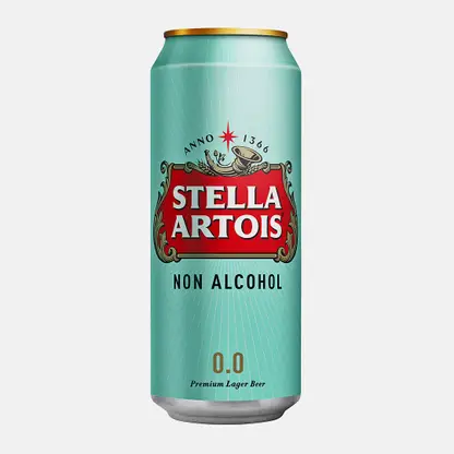 Пиво Stella Artois светлое фильтрованное пастеризованное безалкогольное 0% 450мл