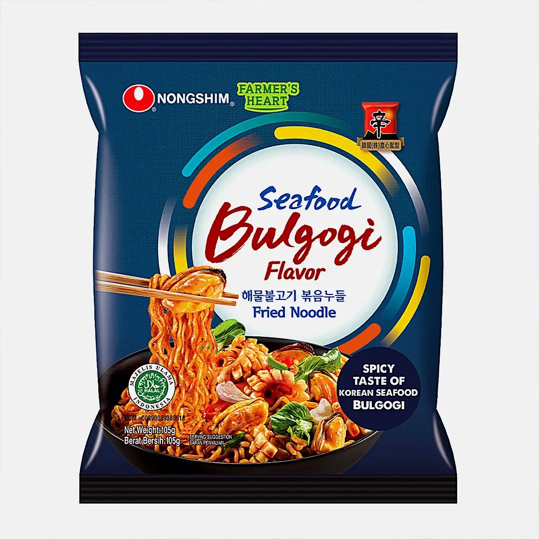 Лапша Nongshim Пулькоги со вкусом морепродуктов 105г Лапша Nongshim Пулькоги со вкусом морепродуктов 105г