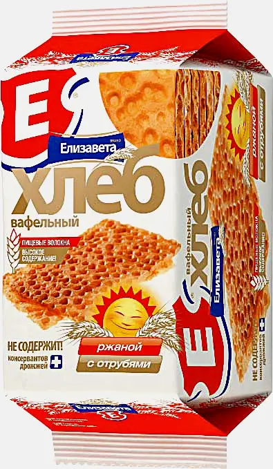 Изображение товара Ржано-пшеничные хлебцы с отрубями Elizabeth 85 г - полезный и вкусный перекус