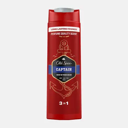 Гель для душа и шампунь Old Spice Captain 3в1 400мл