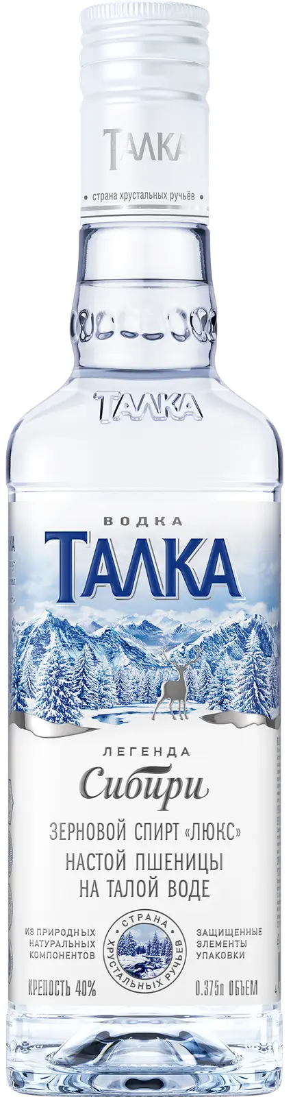 Изображение товара Водка Талка 40% 375мл