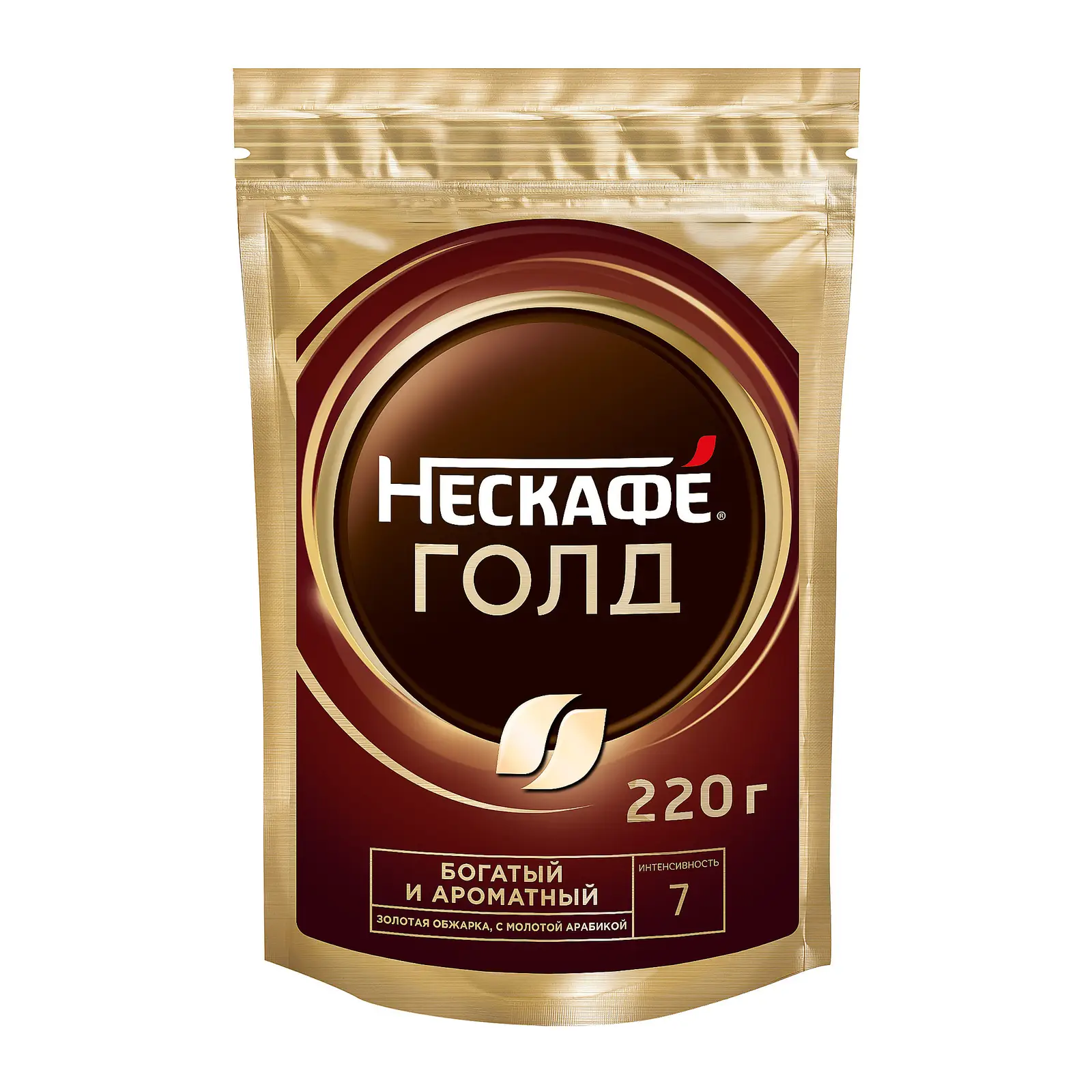 Изображение товара Кофе растворимый Nescafe Gold натуральный сублимированный 220г
