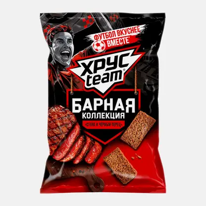 Сухарики Хрустим Барные со вкусом стейк и перец 70г