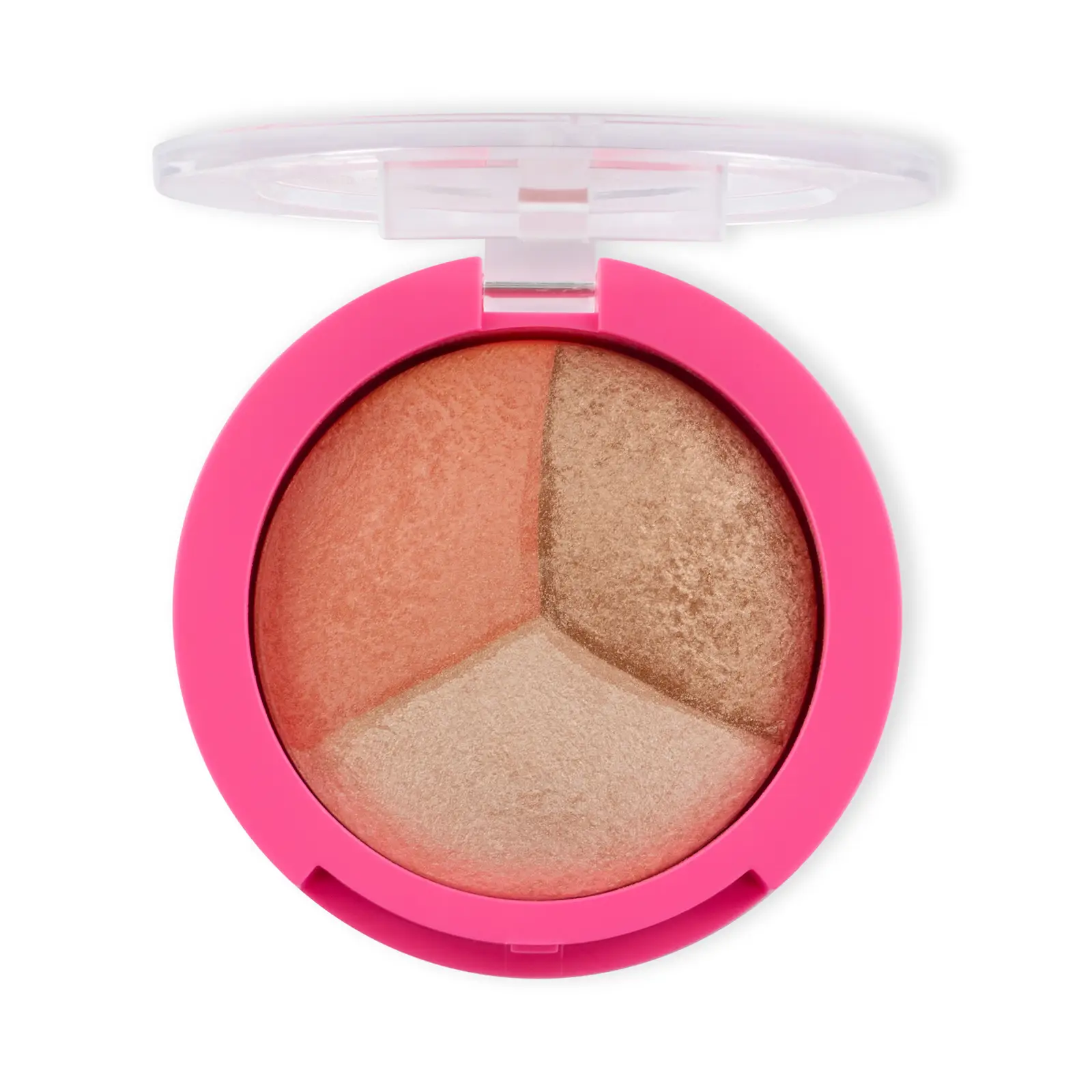 Румяна-хайлайтер для лица Golden Rose Miss Beauty GlowBaked Trio