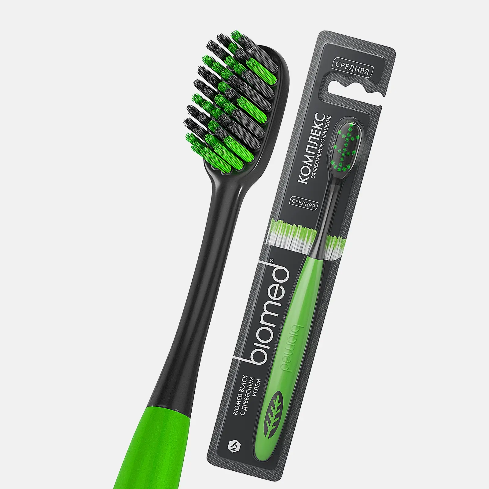 Зубная щетка Biomed Black Medium средней жесткости в ассортименте - фото 3 Зубная щетка Biomed Black Medium средней жесткости в ассортименте - фото 3