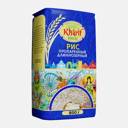 Длиннозерный рис пропаренный Kharif 800г