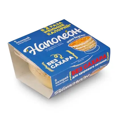 Изображение товара Пирожное Наполеон из слоеного теста и заварного крема 0 Calories 60г