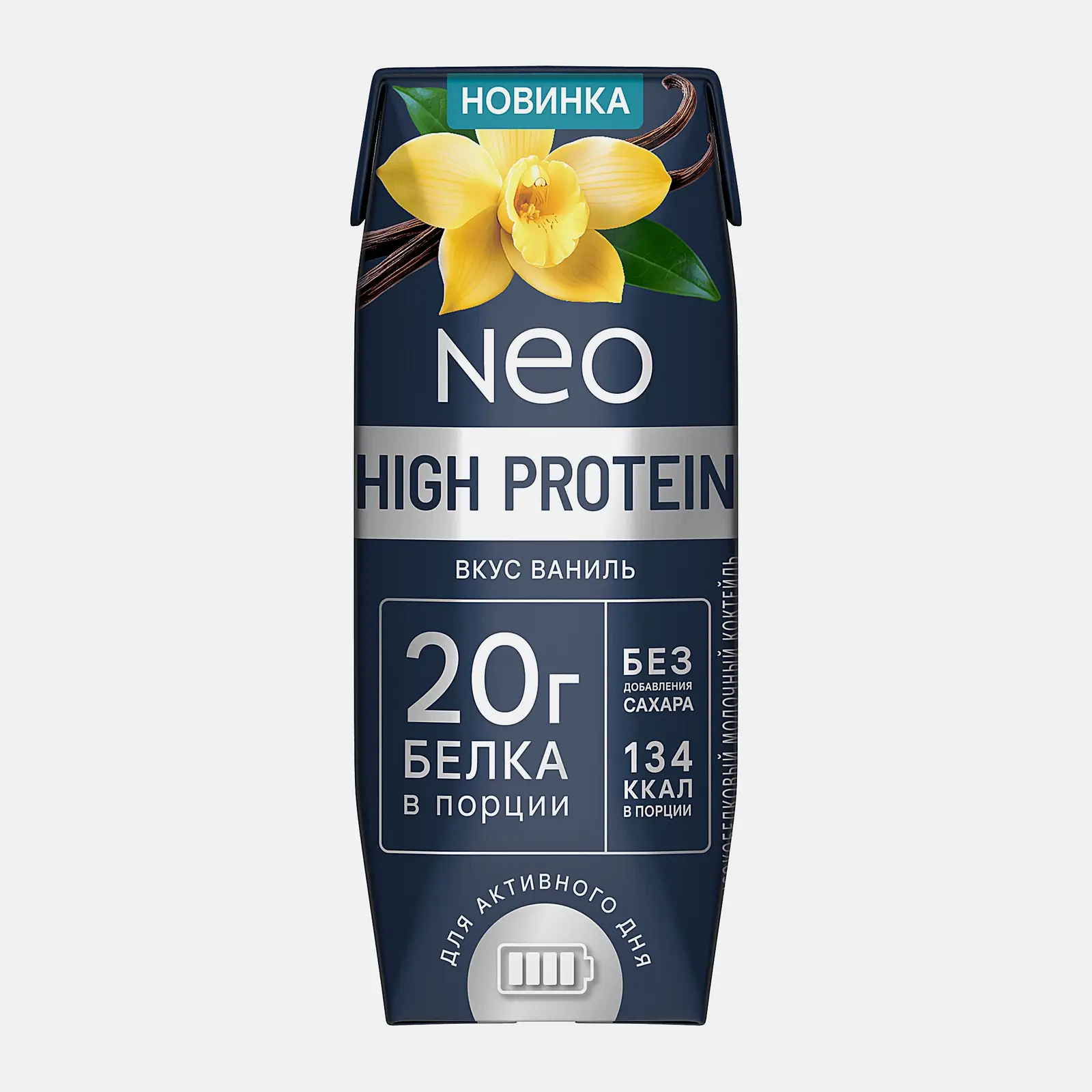 Коктейль молочный без сахара ваниль Neo High Protein 260г