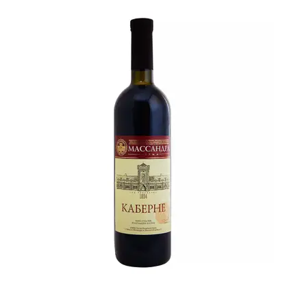 Красное вино Саперави сухое Массандра 750мл
