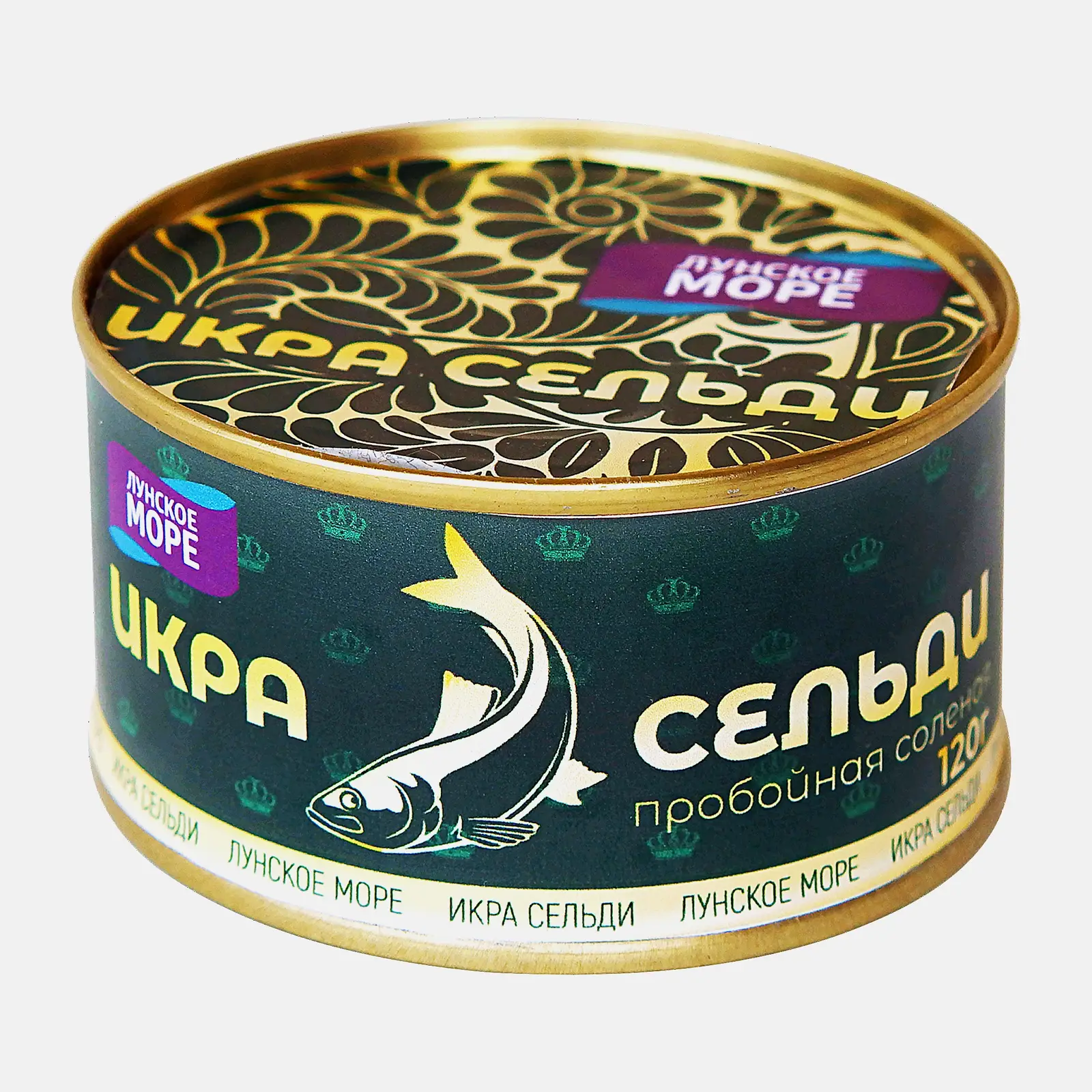 Изображение товара Икра сельди Лунское Море натуральная 120г свежий морской деликатес