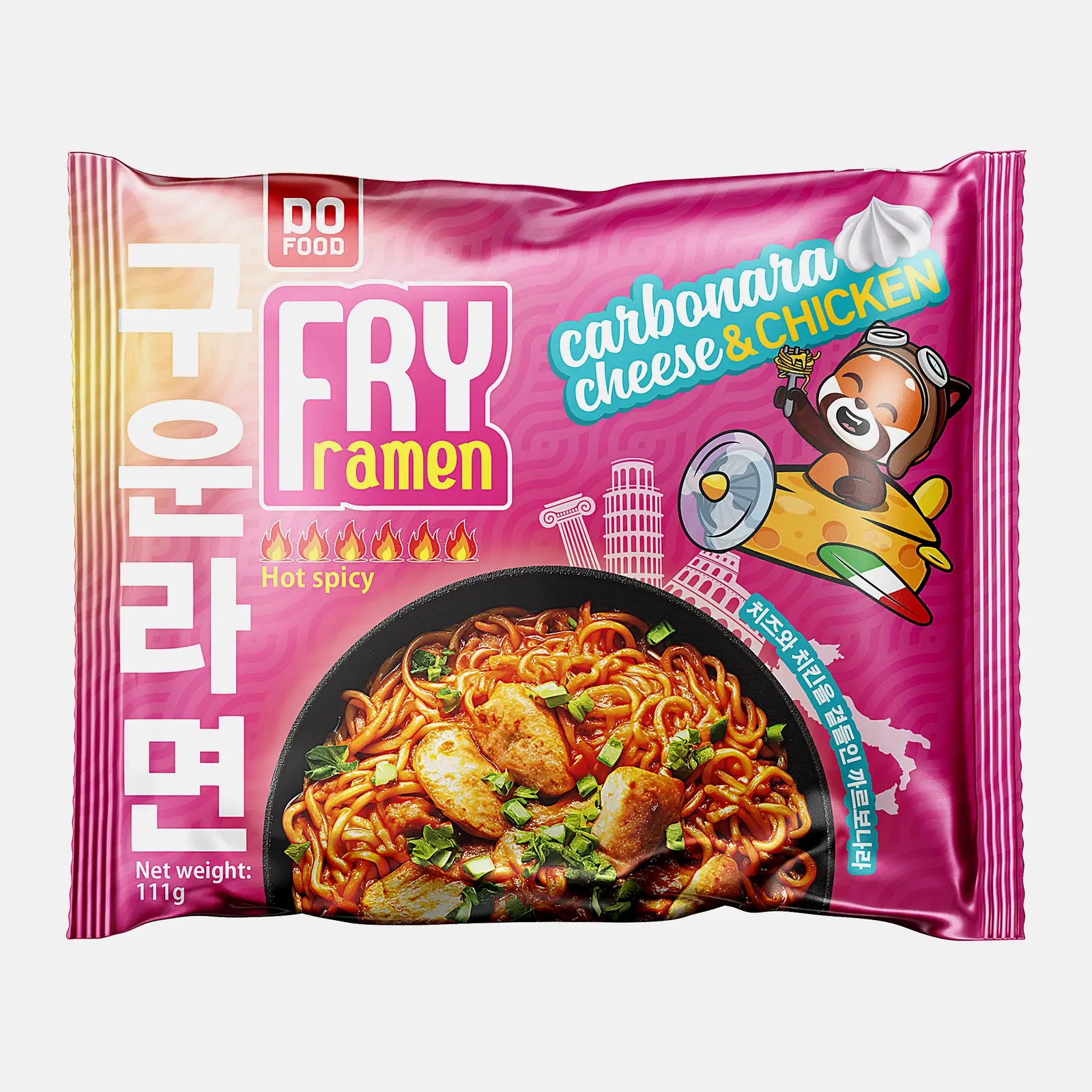 Изображение товара Лапша быстрого-приготовления карбонара сыр и курица Fry Ramen 111г
