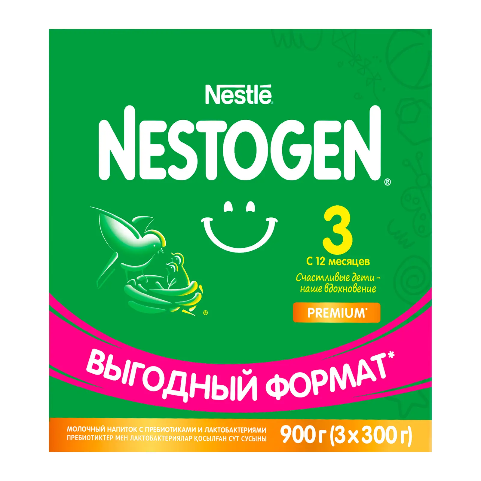 Изображение товара Сухое молоко Nestogen 3 для детей от 12 месяцев, 900 г