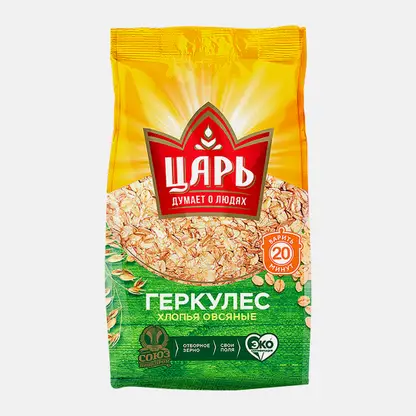 Хлопья Царь овсяные Геркулес 400г