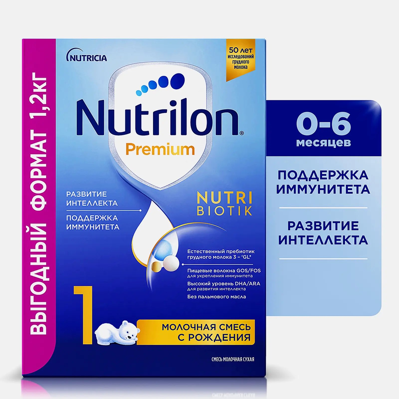 Смесь Nutrilon 1 Premium молочная 1.2кг