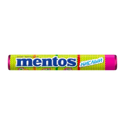 Изображение товара Драже Кислый яблоко-клубника-ананас Mentos 37.5г