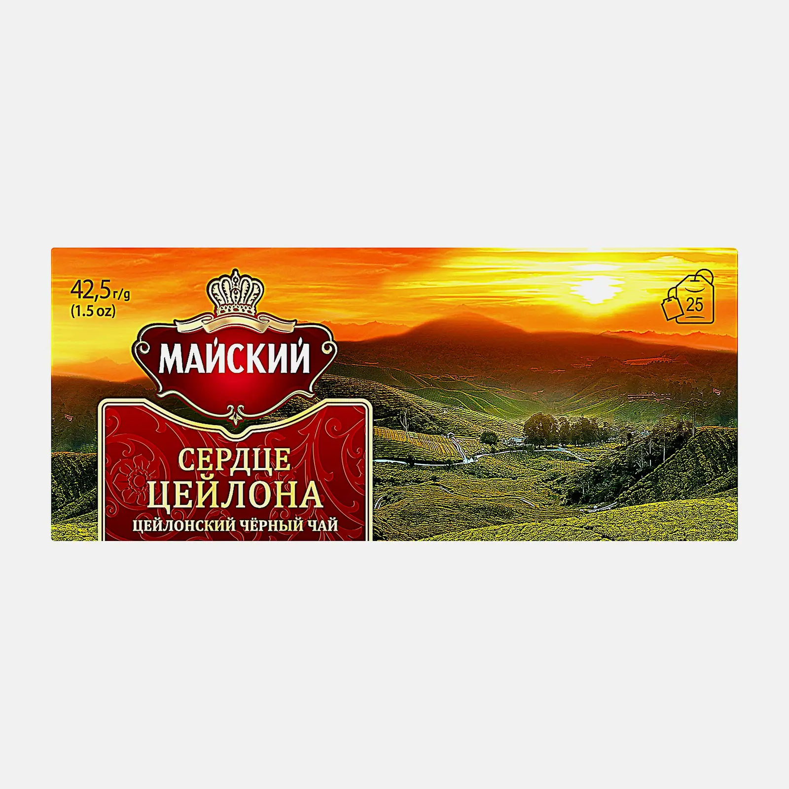 Чай чёрный Майский классический Сердце Цейлона 25пак