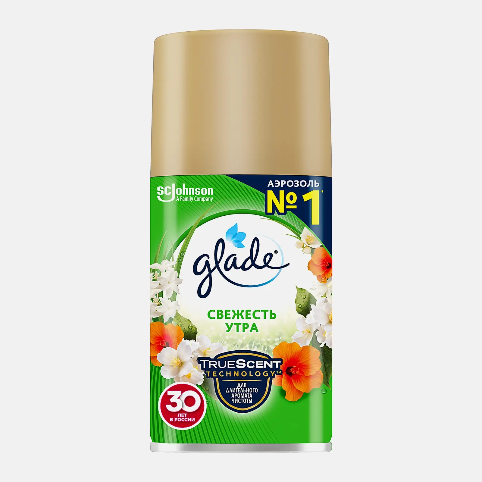 Сменный баллон для освежителя воздуха Glade Automatic Свежесть утра 269мл