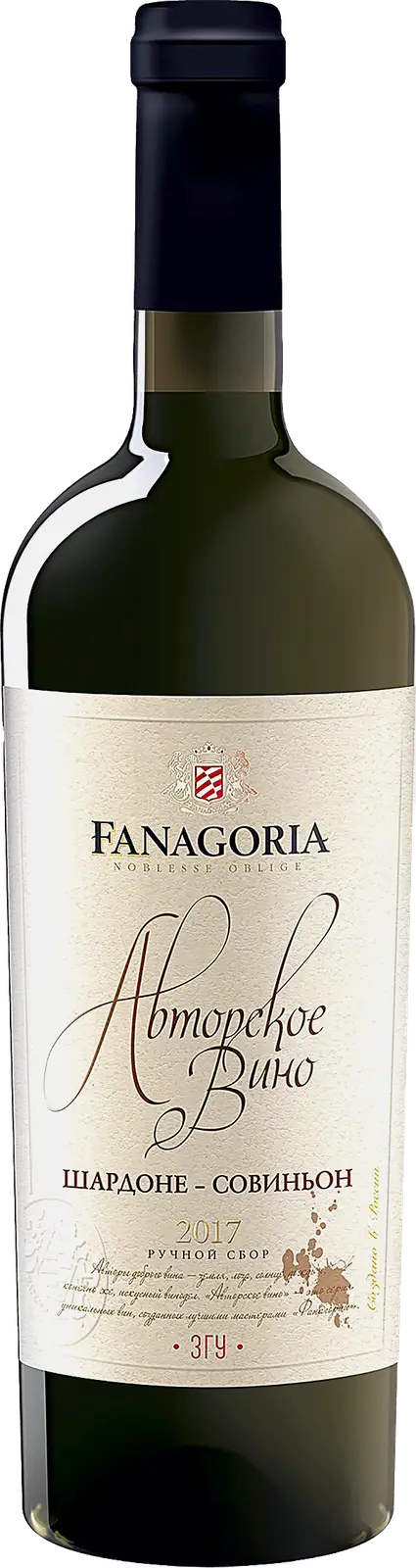 Изображение товара Вино Авторское Шардоне-Совиньон белое сухое 750 мл