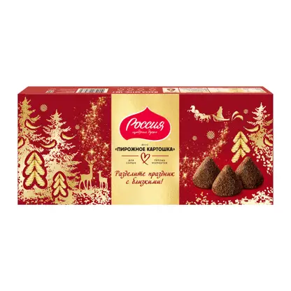 Изображение товара Конфеты со вкусом пирожное Картошка Россия щедрая душа 146г