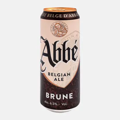 Пивной напиток Abbe Brune темный пастеризованное 6.5% 450мл