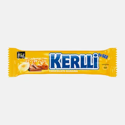 Злаковый батончик Kerlli с бананом в молочном шоколаде 50г
