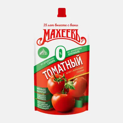 Кетчуп Махеев томатный без сахара и крахмала 300г