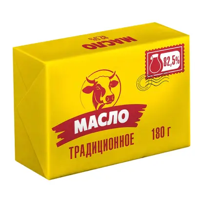 Изображение товара Сливочное масло Традиционное Молочная марка 82.5% 180г