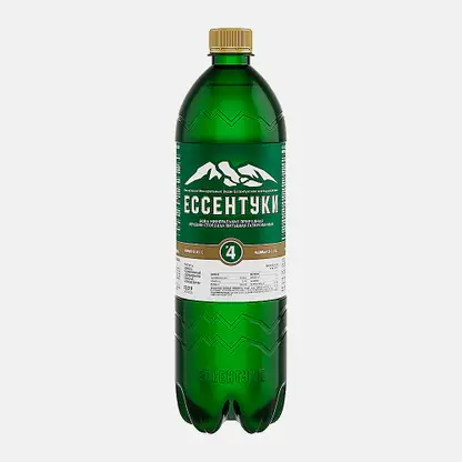 Вода Ессентуки №4 минеральная природная питьевая лечебная газированная 1л